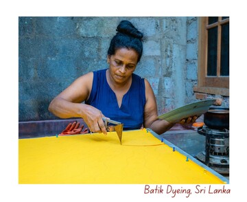 Batik Dyeing, Sri Lanka
