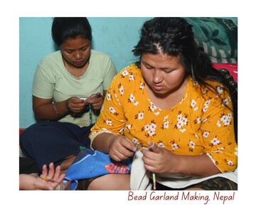 Bead Garland Making, Nepal