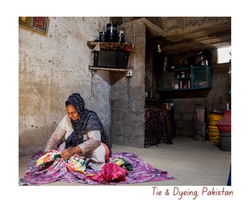 Tie and dyeing, Pakistan