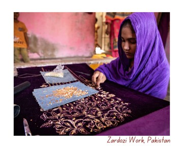 Zardozi Work, Pakistan